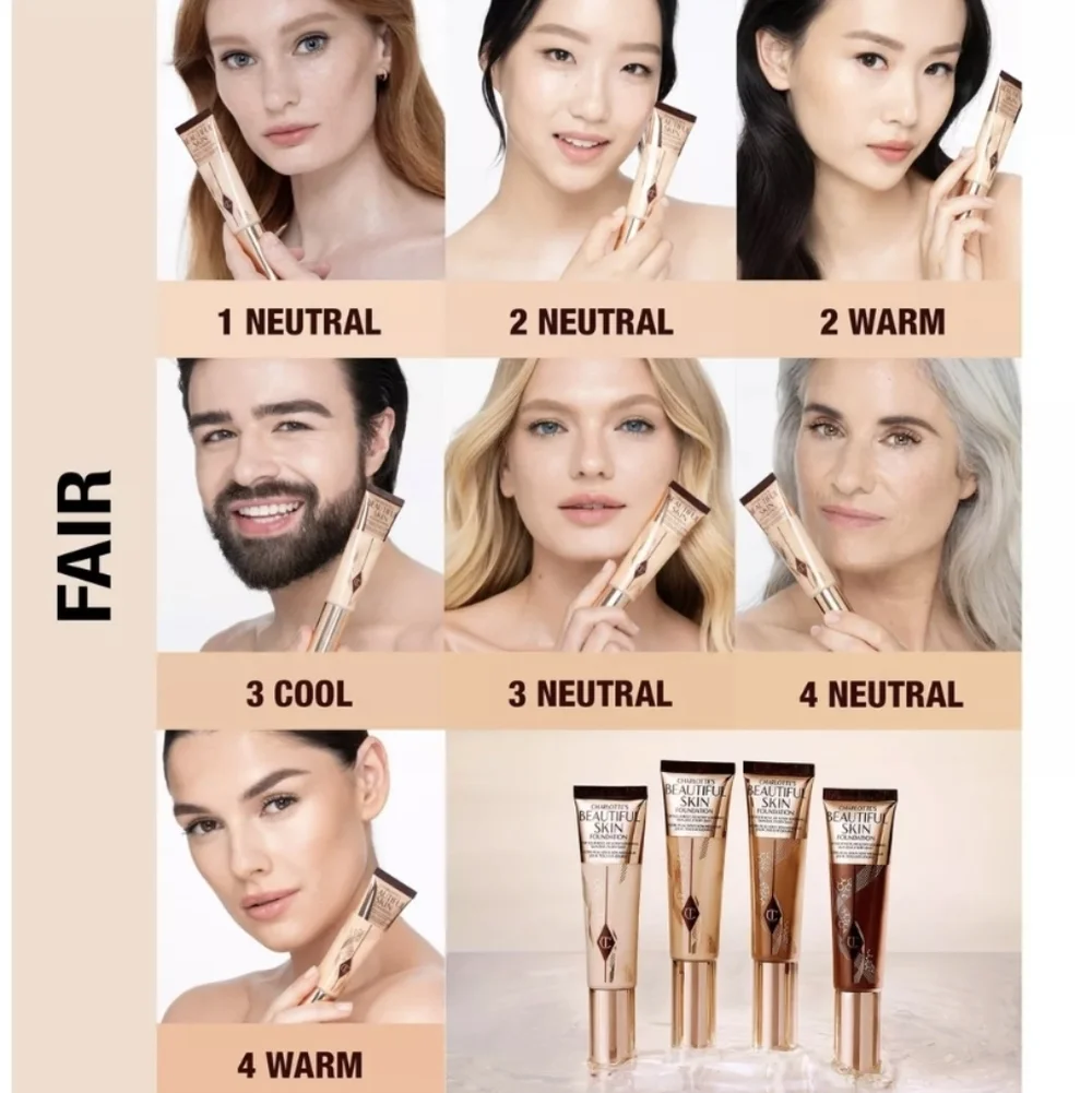 Charlotte Tilbury's Beautiful Skin Foundation: 2 Neutral, 30ml, NIB